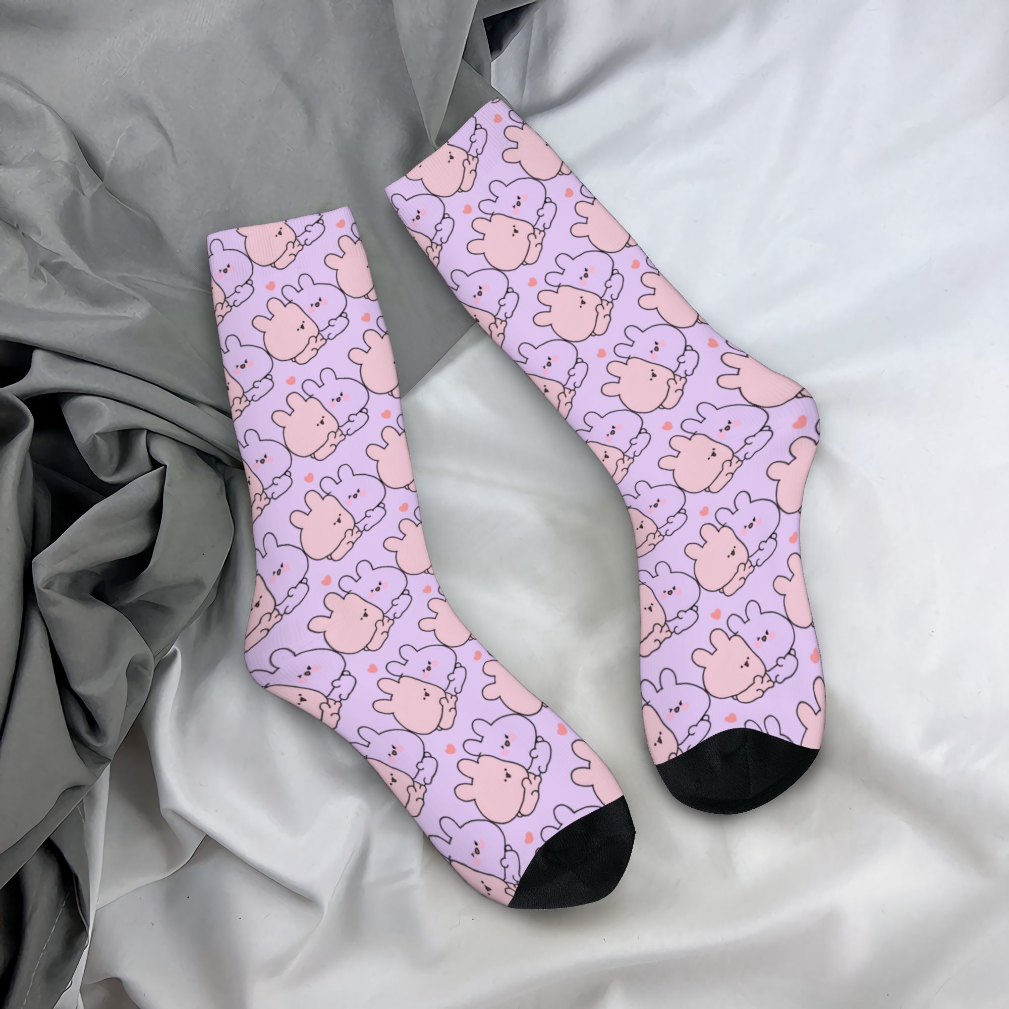 Dress Sock Men - Calzini Personalizzati con Disegni Cartoon A-Asamimichans,
